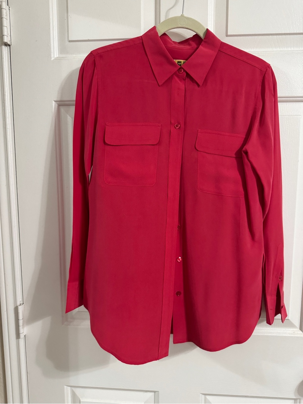Equipment Red Button Down Shirt